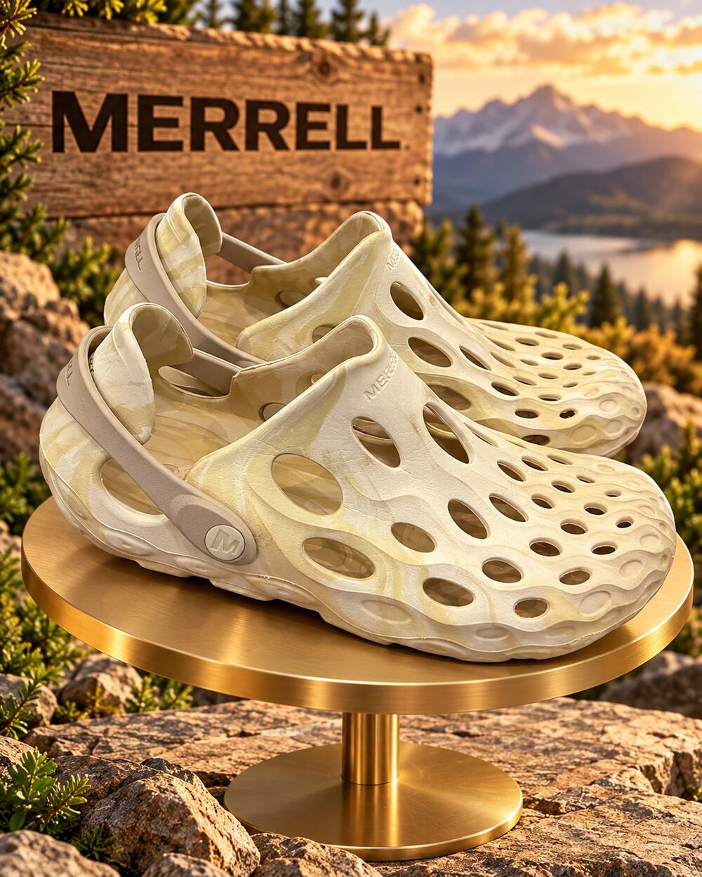 Merrell Hydro Moc Chalk Cream Water Shoes Women’s 6B Men’s 4.5B